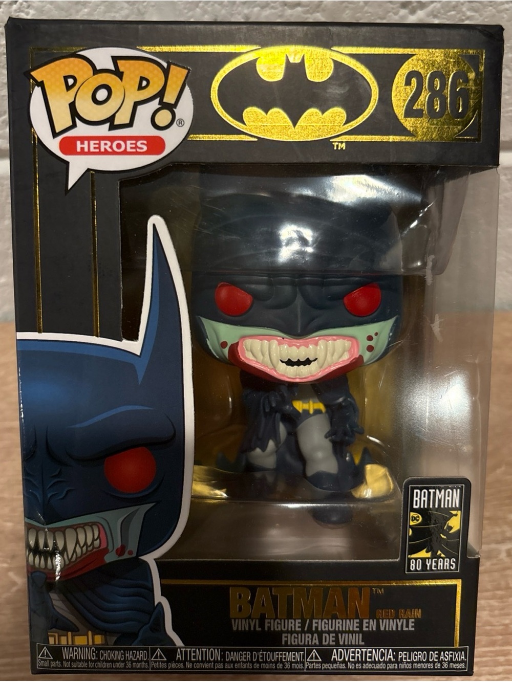 Funko Pop! Heroes Batman (Red Eyes, Blue, Black, Yellow) #286